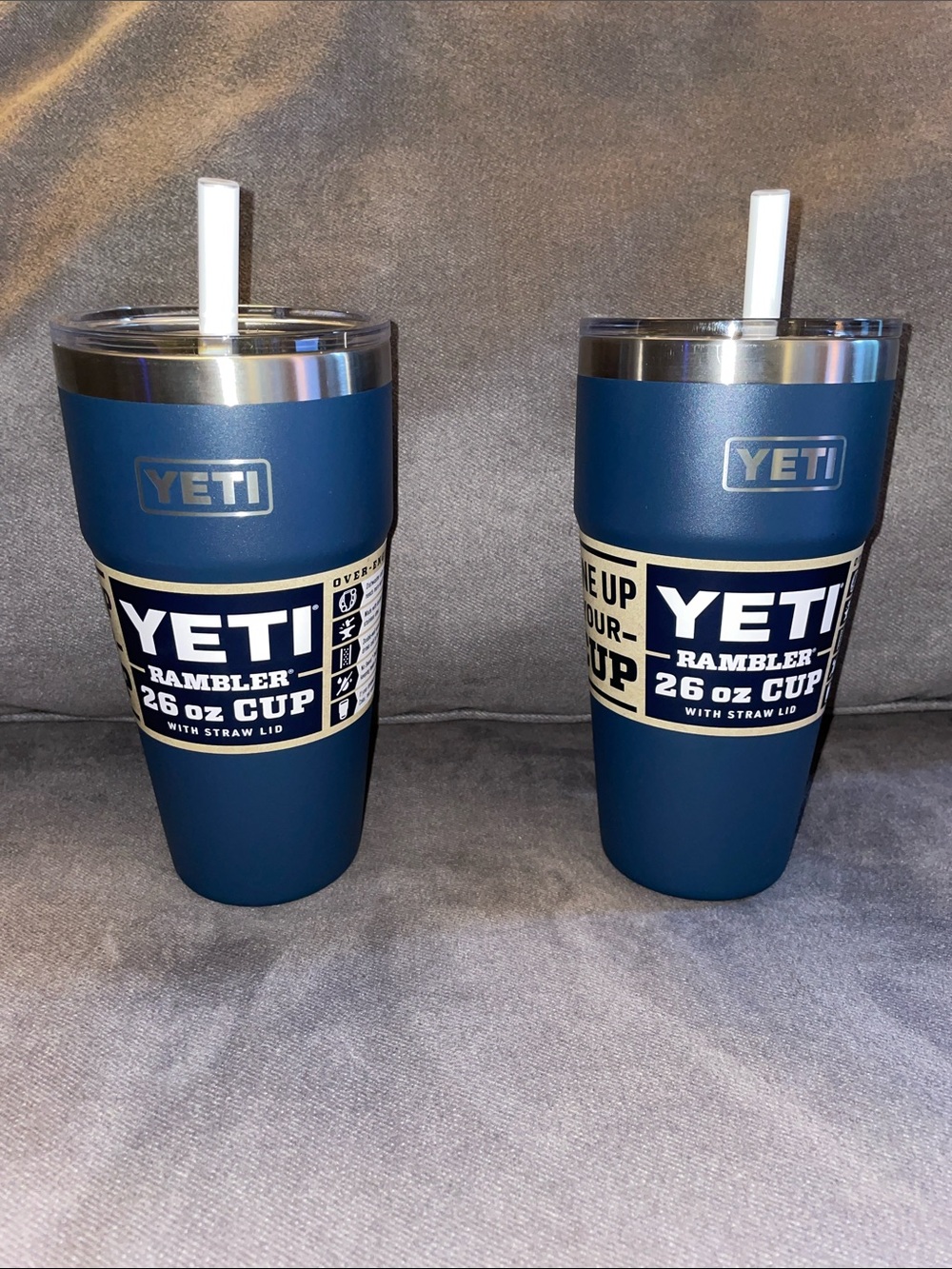 NWT YETI Rambler 26 oz Cup - Blue. Qty. (2)